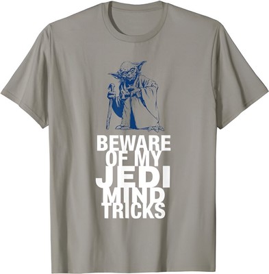 Star Wars Yoda Beware Of My Jedi Mind Tricks Vintage Logo T-Shirt, Sweater