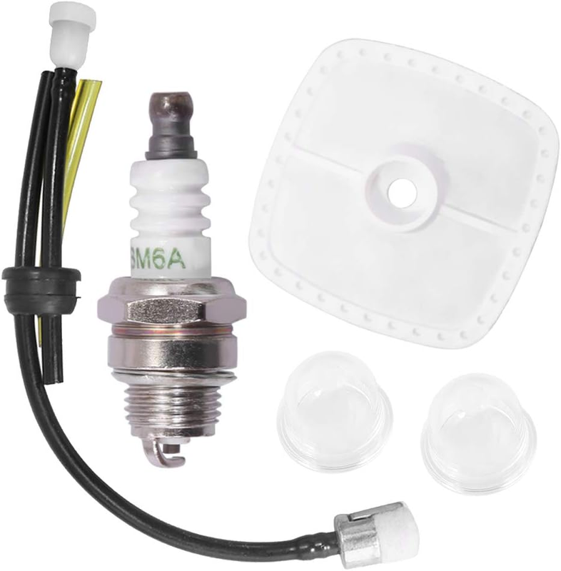 Air Filter Fuel Line Primer Bulb Spark Plug for Echo ES250 PB250LN PB252 ES252