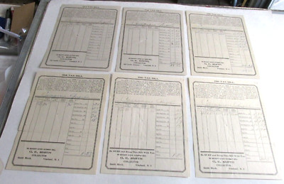 6-1914-1916 LANDIS TOWNSHIP VINELAND New Jersey NJ Tax Bills Taxes, C.E. Smith