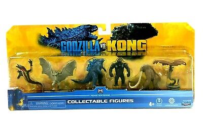 Playmates MonsterVerse Godzilla VS Kong 2'' Mini Figure Monster Set 6 Piece Set