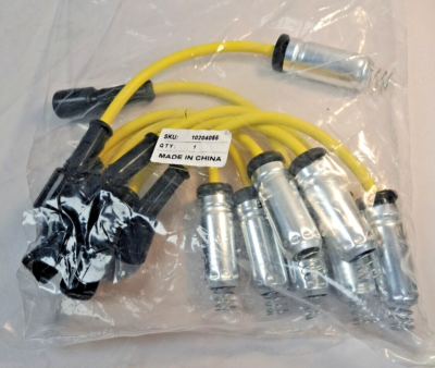 10204055 SPARK PLUG IGNITION WIRE SET YELLOW (8 PCS) | eBay
