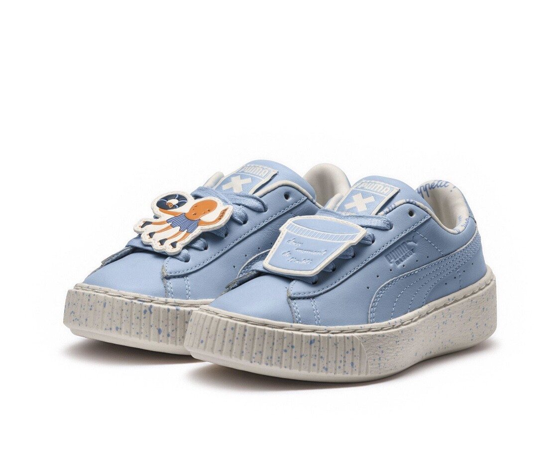 Puma X TC Tinycottons Leather Platform Speckle Sneaker Kids