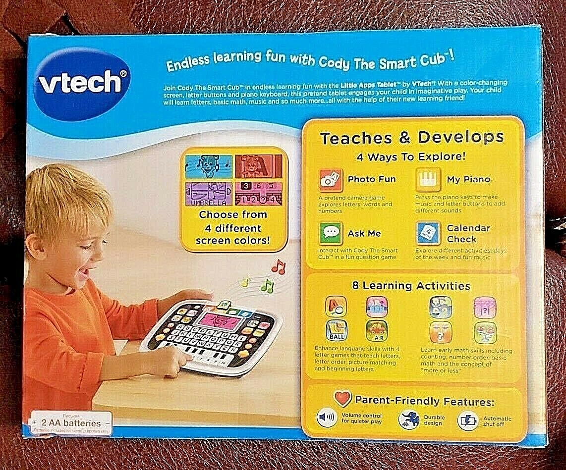 vtech Little Apps Tablet - Teaches & Develops - Letter Buttons, Piano Keys - New