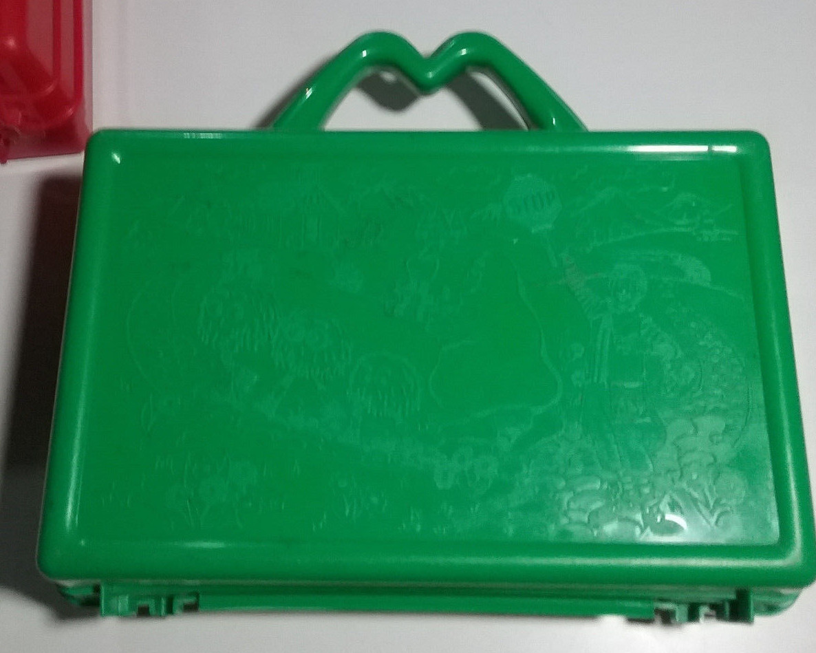McDonalds Lunch Box Lot Of 2 Green Red Vintage 1980s 80s 1989 Ronald Grimmace