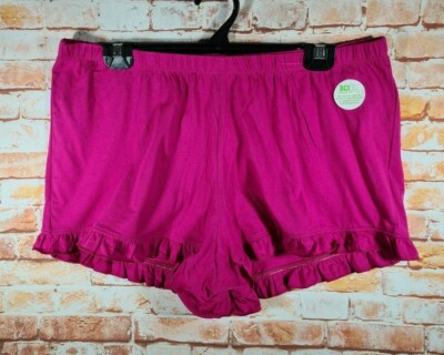 BNWT Ladies Size 18 Anko Pretty Fuschia Pink Cotton Boxer Sleep Shorts