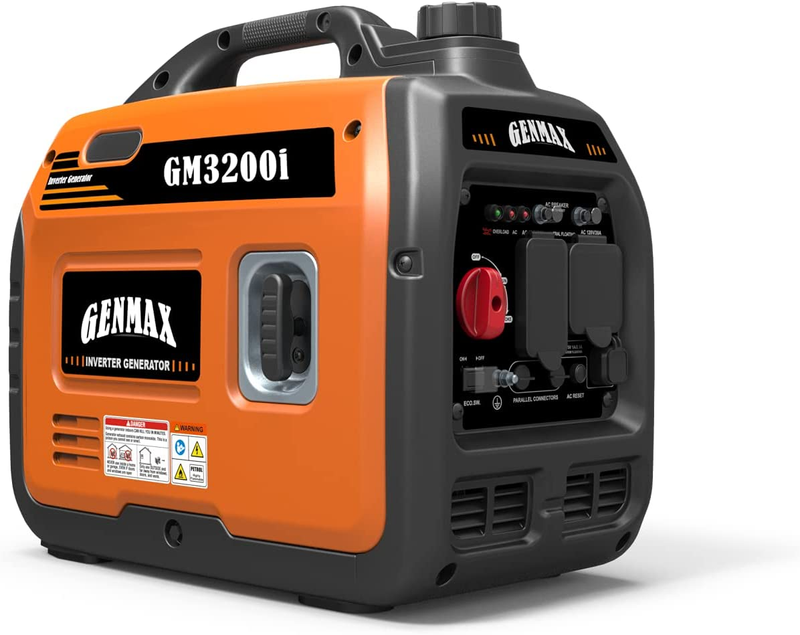 Genmax Portable Inverter Generator 3200W Ultra-Quiet RV And Home Backup Gm-3200I