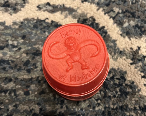 その他 WASELEY BEAR&MARCEL MONKEY Milton Bradley Barrel of Monkeys 1989 Red 16 Monkeys