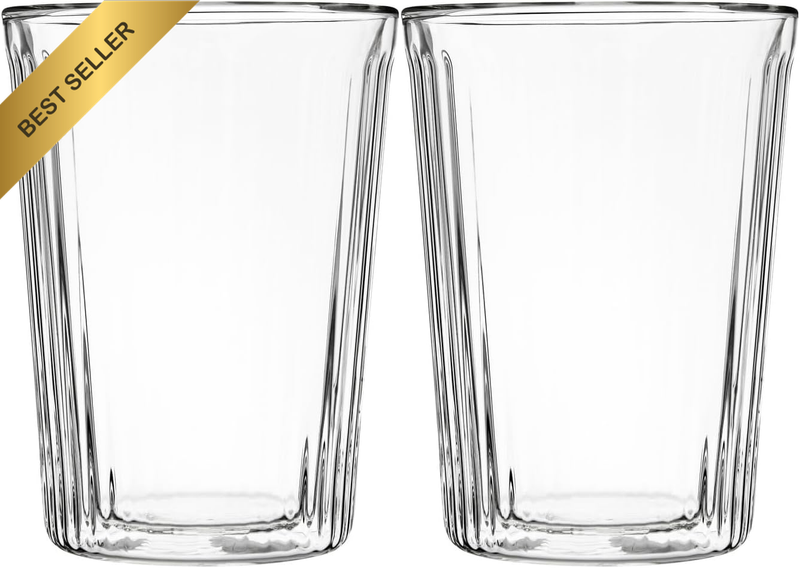 Blend Stripey Double Wall Cup 360ML Set 2 Gift Boxed