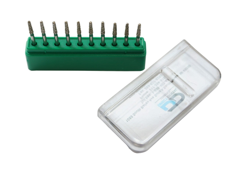 Multi Use Diamond Chamfer/Round End Taper Bur Short Course 10/pk TR/62C 197/018