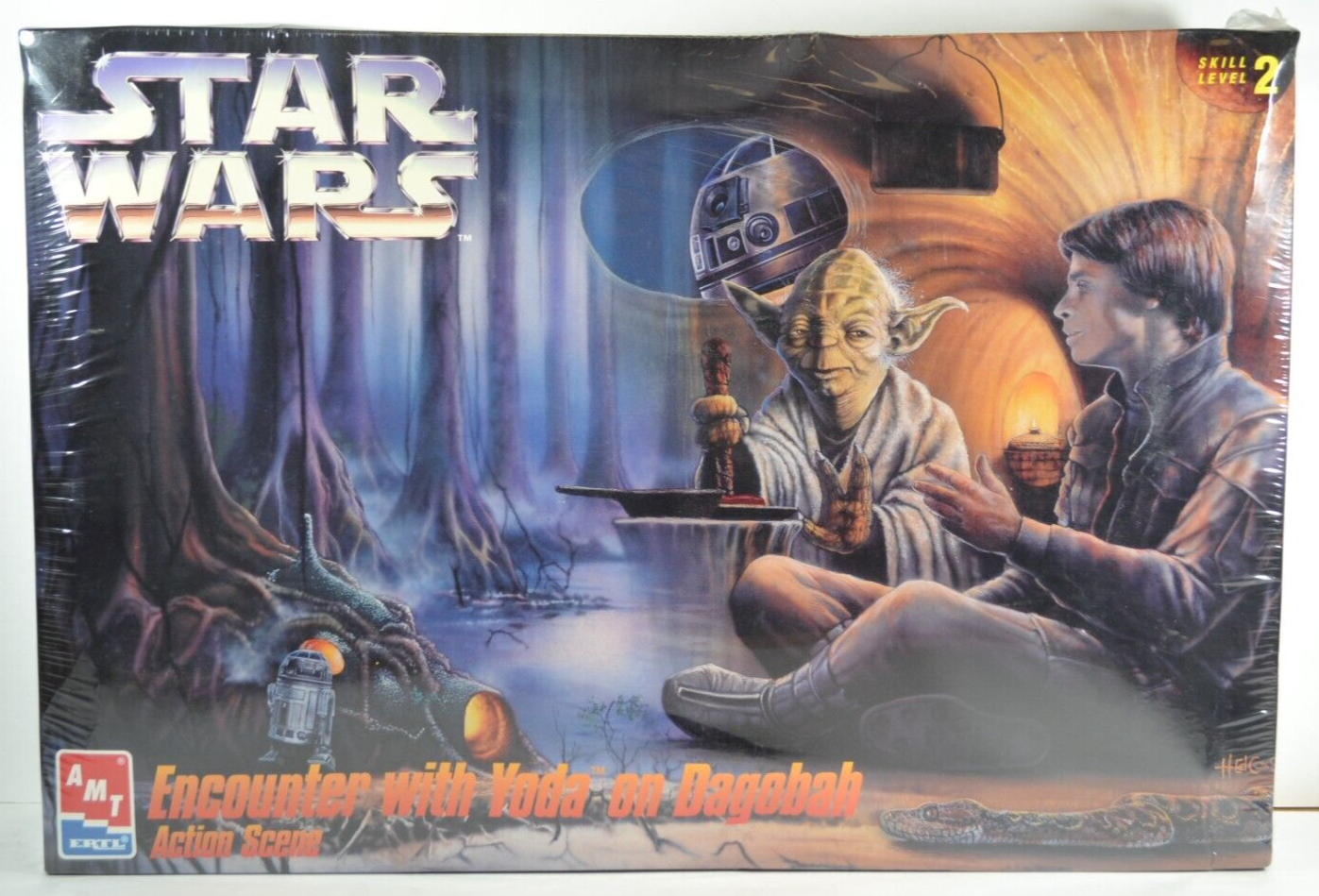 AMT ERTL Star Wars Encounter with Yoda on Dagobah Action