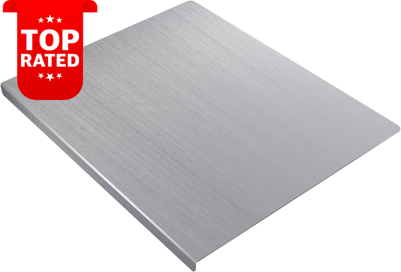 Extra Large 304 Stainless Steel Cutting Board 50x40cm Heavy Duty Chopping Mat