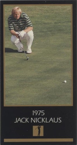 1993-98 Grand Slam Ventures Champions of Golf Masters Collection - Jack Nicklaus #1975