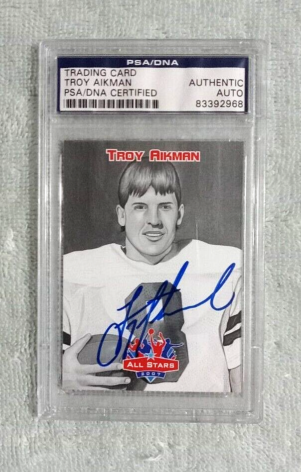 NFL Troy Aikman サインカード Troy Aikman Autographed 1989 Score Rookie Card #270 Dallas