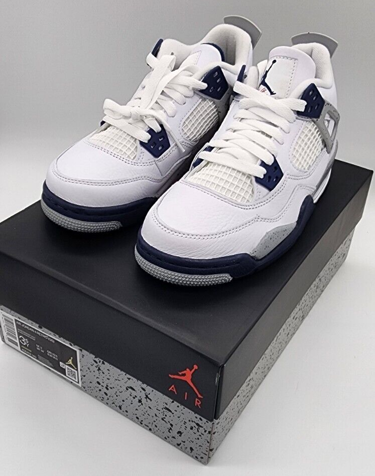 SALUD / NAVY（GADID ANONIEM） Jordan 4 Retro Midnight Navy Sz 11.. – Sneak City
