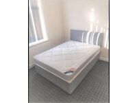 🔥☃SALE OFFER🌟 NEW LUXURY DIVAN BED & MATTRESS -SINGLE/DOUBLE/KING SIZE FABRIC BEDS WITH MATTRESSES