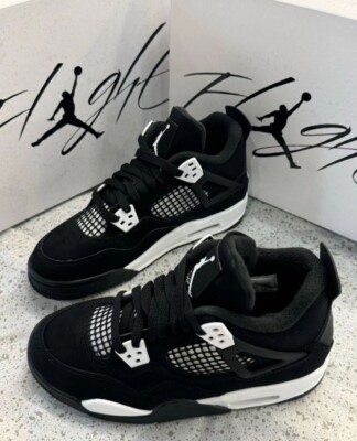 Jordan 4 Retro  White Thunder  Men's Size