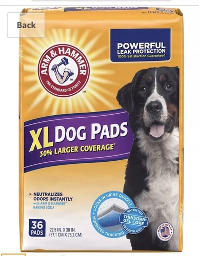 Extra Large Pet Training and Puppy Pads 22.5-inch by 30-inch 36-Count