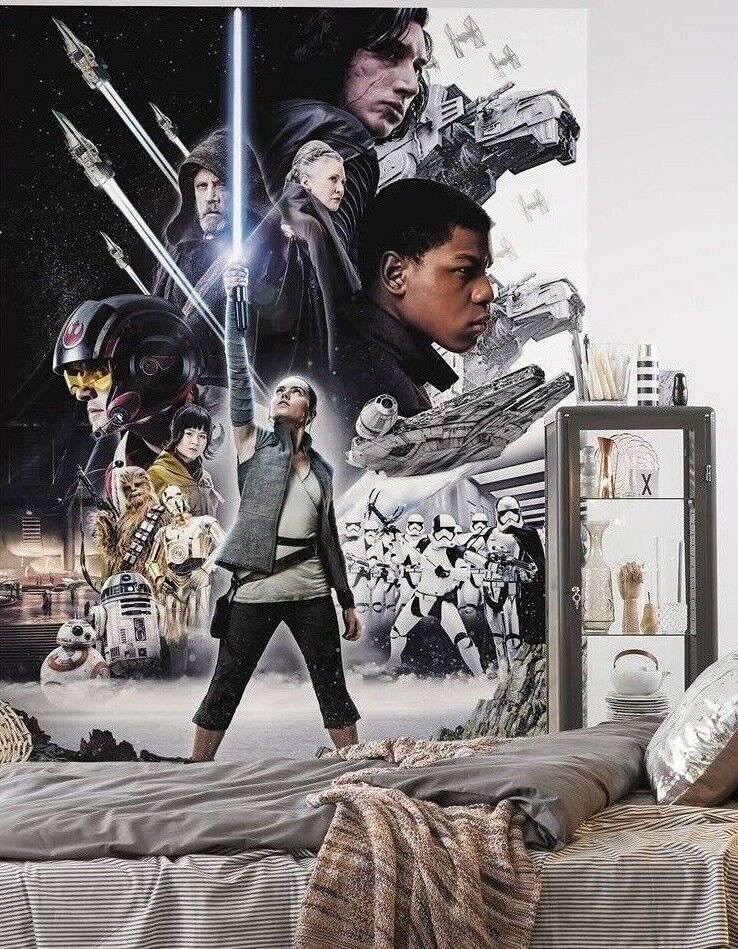 Star Wars wallpaper Kylo Ren Rey wall mural XL KING SIZE bla