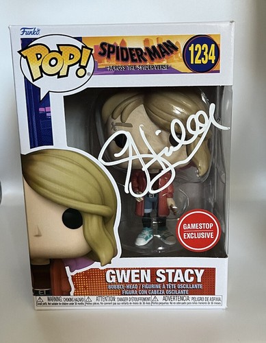 HAILEE STEINFELD SIGNED GWEN STACY SPIDER-MAN FUNKO POP BAS