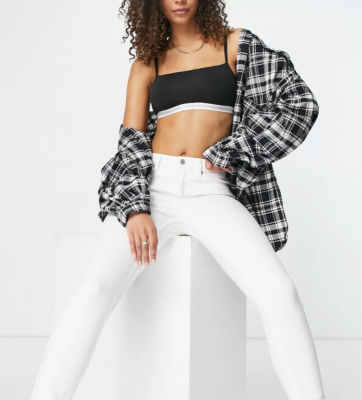 Calvin klein white skinny cheap jeans