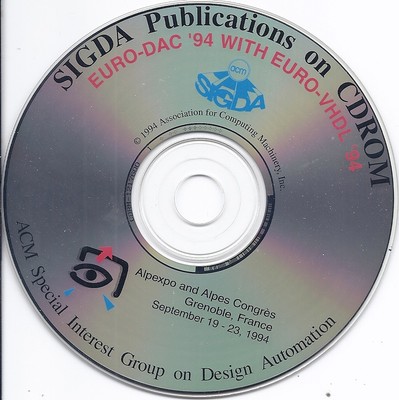 ACM SIGDA Publication CD 40Euro VHDL DAC Design Automation Conference Sep 199441