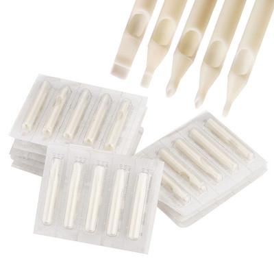 10, 25, 50, 100 Pcs Tattoo Disposable Nozzle Tube Tip Sizes RT DT VT FT U Pick