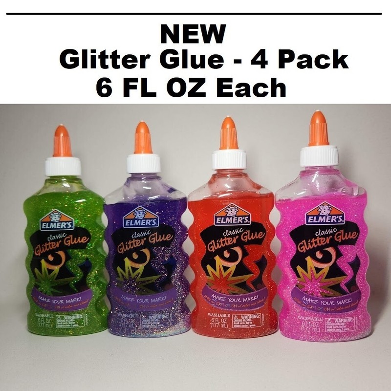 Elmer's Glitter Glue Slime Crafting Crafts Art School Supplies 4