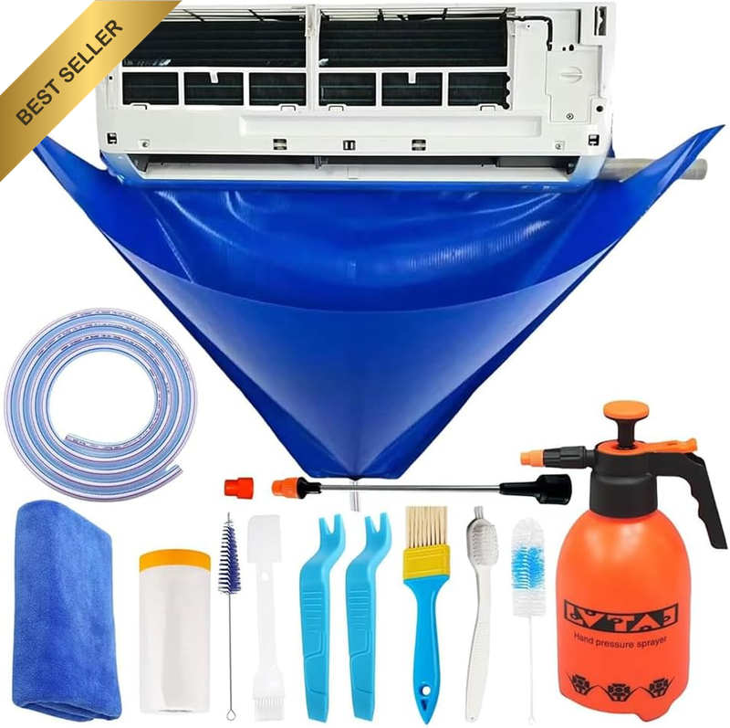 Large Size Mini Split Cleaning Kit, Mini Split Cleaning Bag with High Pressure S