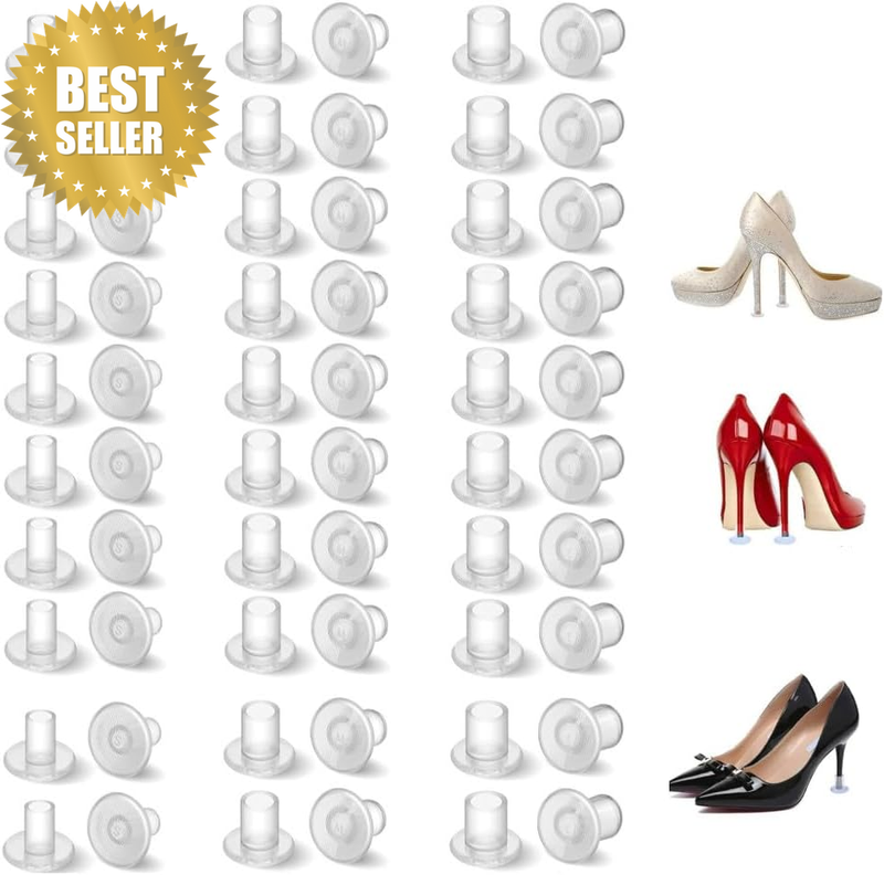 30 Pairs High Heel Protector for Grass, Heel Guards Stoppers for Shoes for Weddi