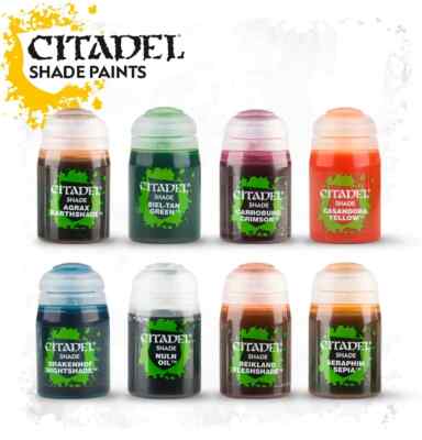 Citadel Shade Paint Games Workshop (Nuln Oil, Ect) All Colors