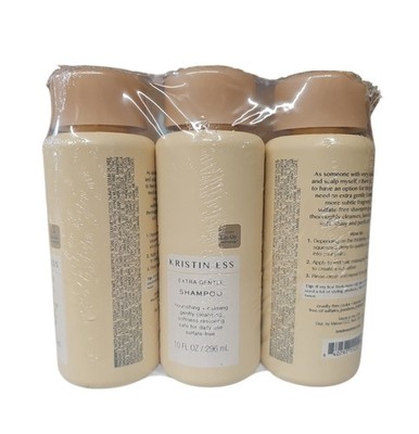 3 Pack Kristin Ess Hair Extra Gentle Shampoo ONLY for Sensitive Skin 10oz