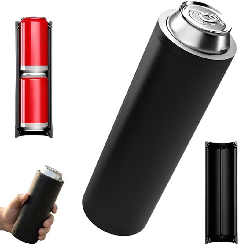 Double Tactical Insulated Can Cooler Holder – 2-Can Slim Grip Sleeve with Quick