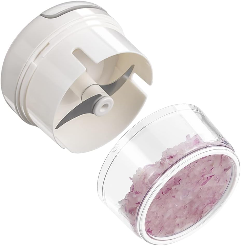 Portable Garlic Chopper Grinder Pull String V