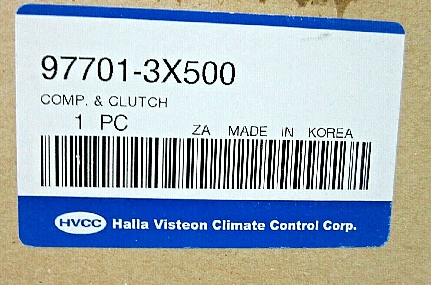 OEM !! A/C COMPRESSOR W/CLUTCH FOR 11-16 AVANTE 97701-3X500