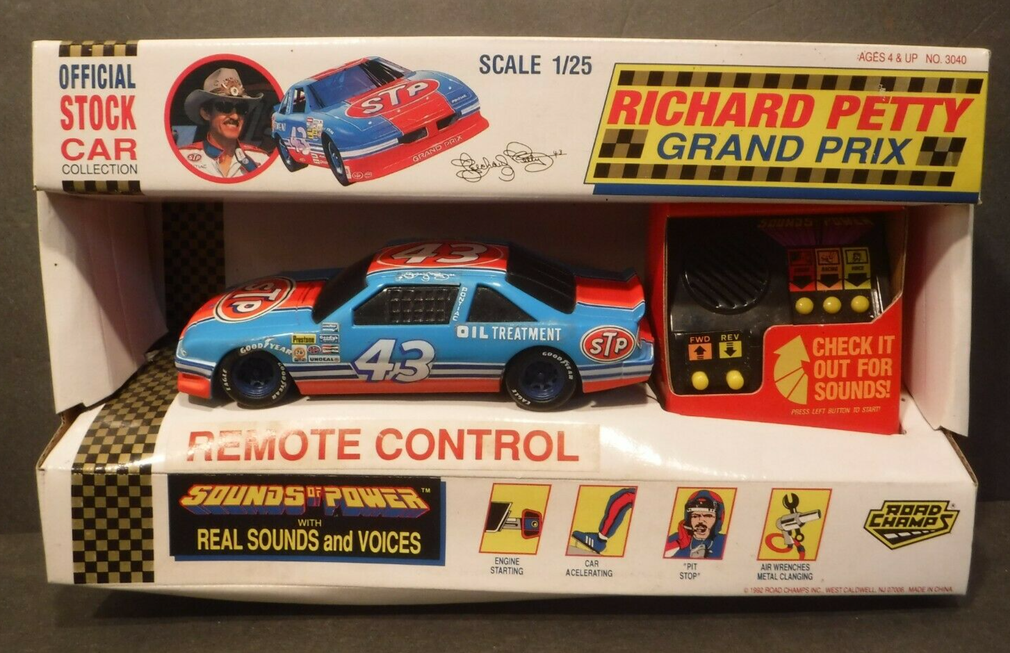 No460ミニカー1/18箱ありRICHARD PETTY STP GRAND NOS Richard Petty STP #43 NASCAR Grand Prix Sounds of Power 1/25