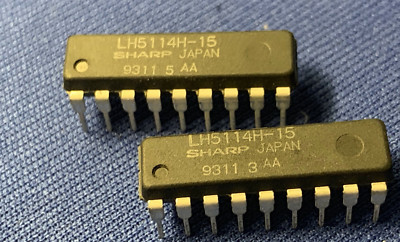 LH5114H-15 SHARP 2114P 2114N SRAM 1024x4 4K 18-PIN RARE VINTAGE LAST ONES QTY-1
