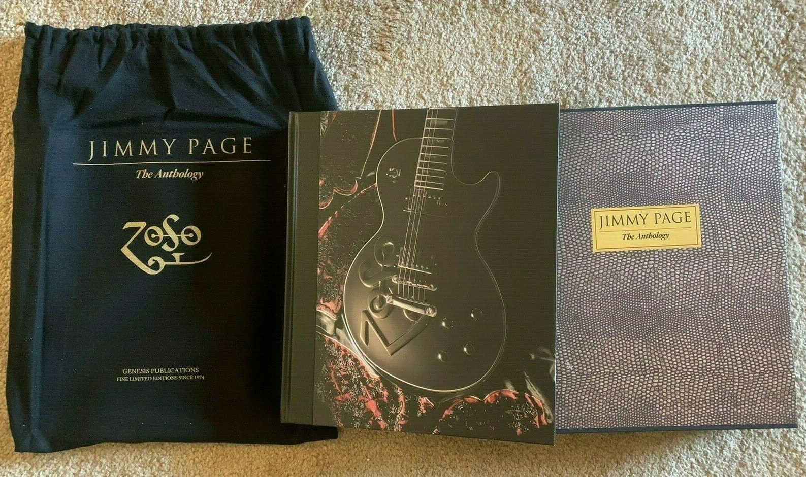JIMMY PAGE THE ANTHOLOGY GENESIS PUBLICATIONS SIGNED LIMITED