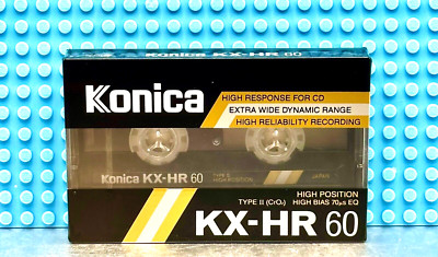 KONICA    KX-HR  60    TYPE II     BLANK CASSETTE TAPE (1) (SEALED)
