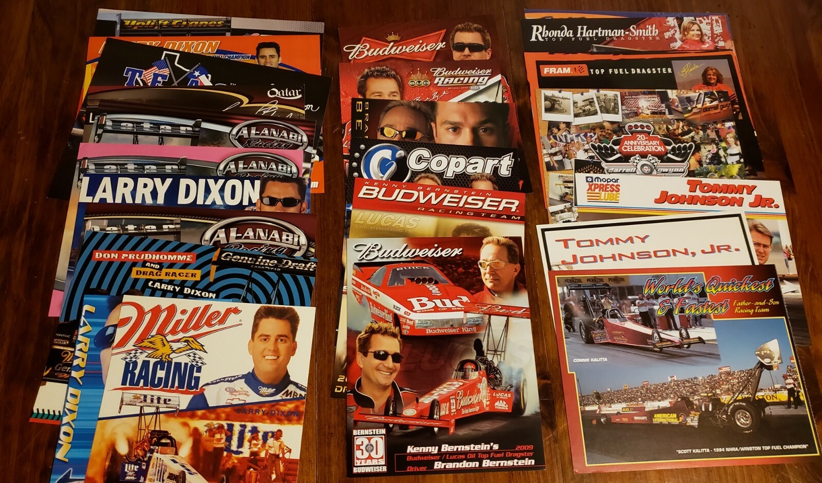 NHRA Handouts, 160 Top Fuel Handout Lot, All Different