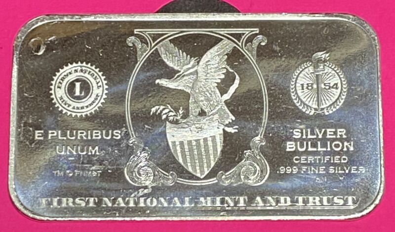 First National Mint And Trust - Family Honor 1/2 Oz .999 Fine Silver Bar