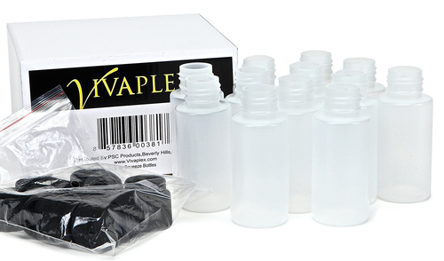 12 Clear 2 oz Plastic Squeeze Bottles with Black Flip Top Caps NEW