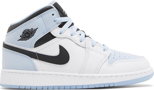 [DV1337-104] Начальная школа Air Jordan RETRO 1 MID SE ICE BLUE (2023) (GS)