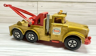 Matchbox Super Kings Scammel Heavy Wreck Truck K2 Esso Gold 1969 Made in England