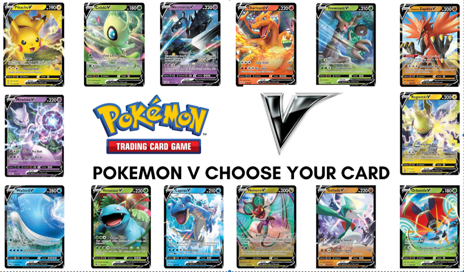 Pokemon V - Choose Your Card - Ultra Rare, Full Art Holo TCG