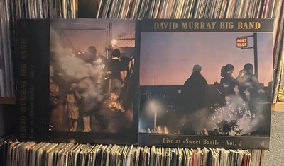David Murray Big Band *Live at Sweet Basil* Volumes 1 & 2 NM LPs Black Saint