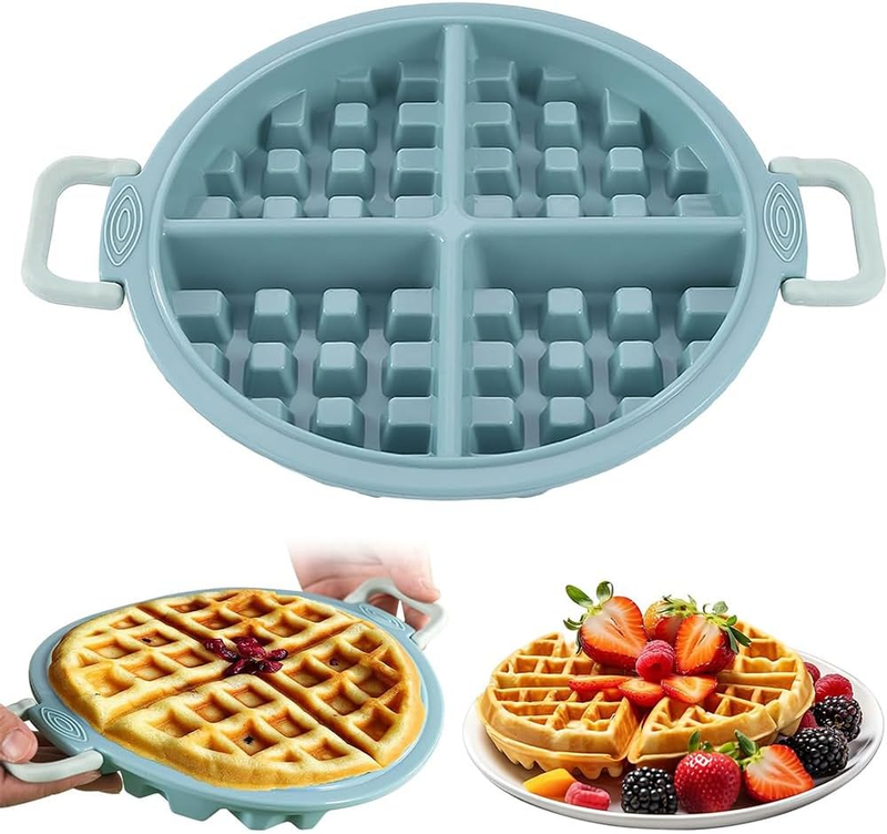 Silicone Waffle Mold, BPA Free Muffin Pans Molds, Waffle Maker Baking Tray Mold 