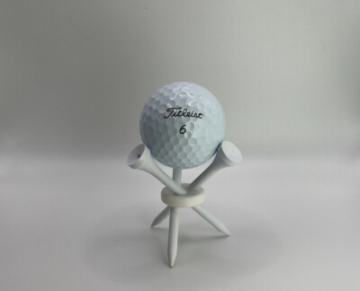 Golf Ball Holder | Display | Mount | Stand | White Tees