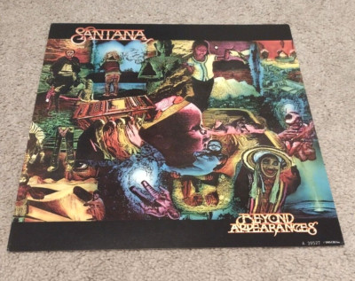 EX Cond Santana Beyond Appearances LP Flat Promo 12x12 Poster