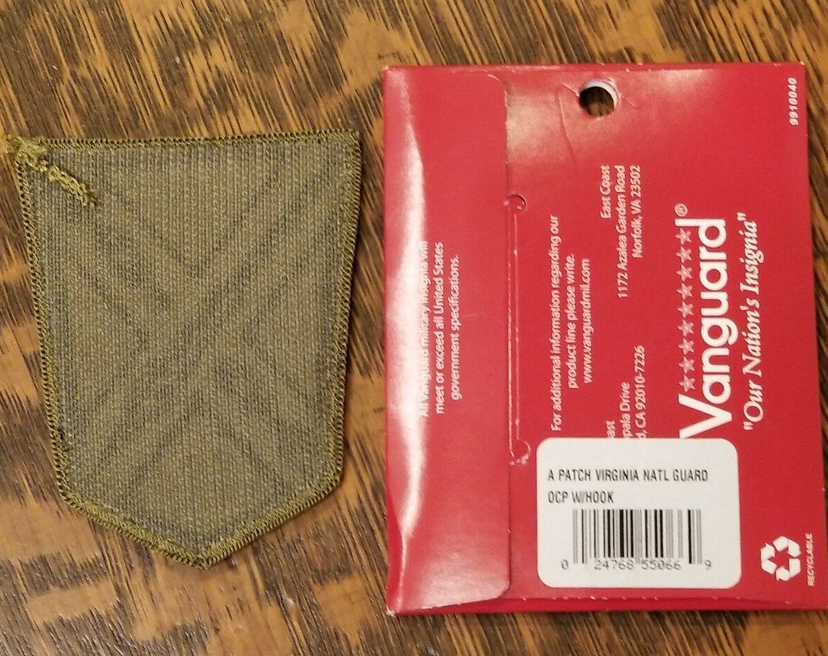 Virginia National Guard Multicam OCP Patches X2