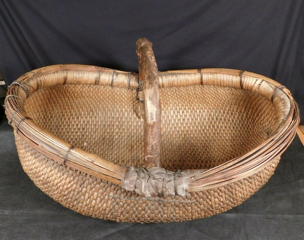 antique chinese basket/アンティークチャイニーズバスケット LARGE Antique 26